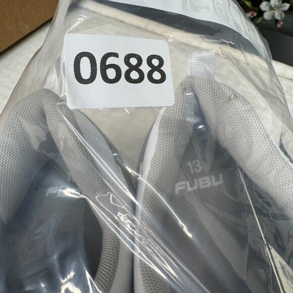 Fubu Mens Size 13 Half Court White/Gray Sneakers Leather Lace Up Low Top Comfort - Picture 7 of 7